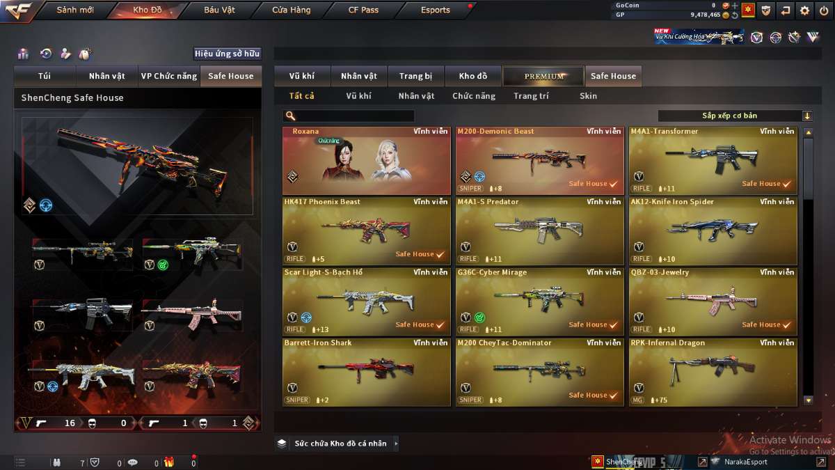 shop acc cf uy tin gia re